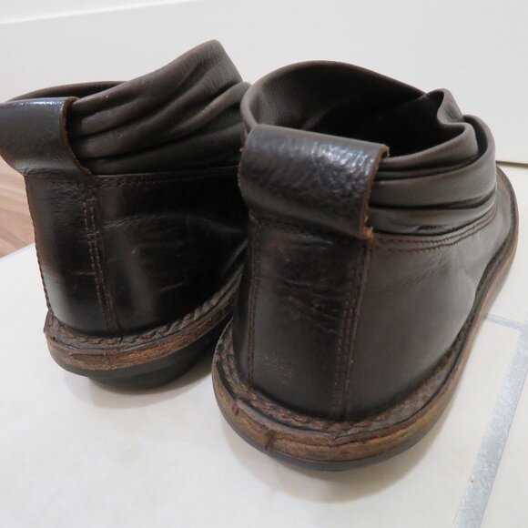 TRIPPEN Scarf F Brown Leather Slip On Shoes Brutalist Abstract Grunge Size 6.5 - Picture 14 of 16
